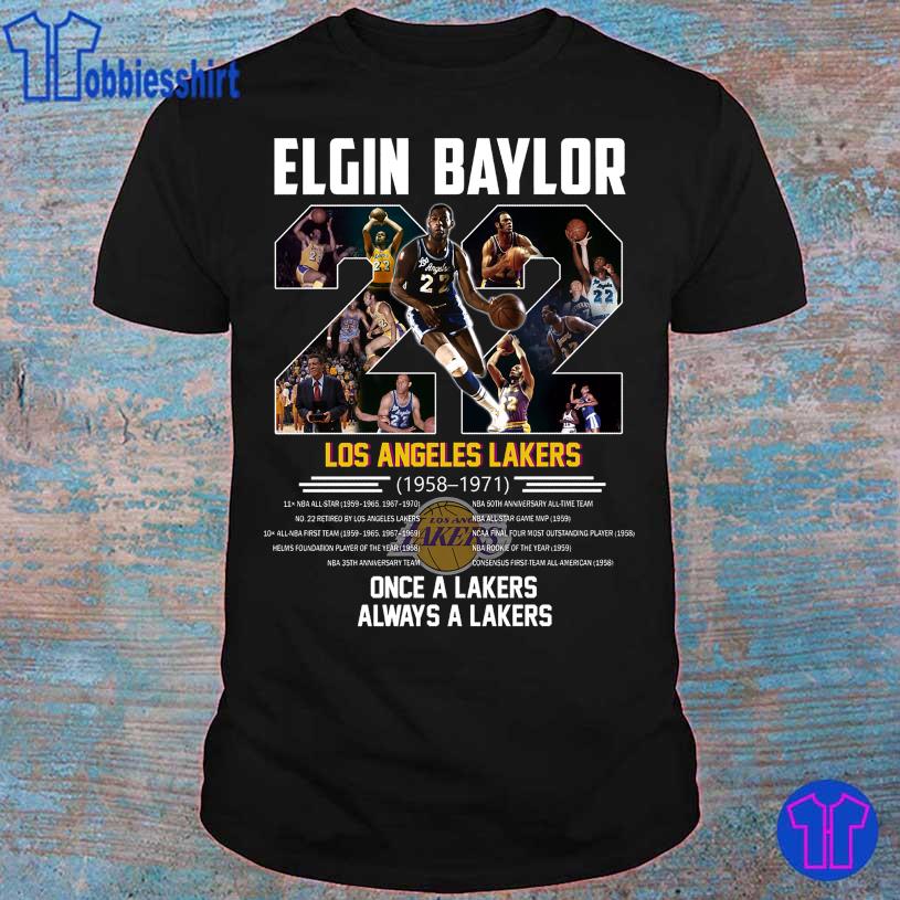 Los Angeles Lakers Elgin Baylor 22 shirt, hoodie, sweater, long sleeve and  tank top