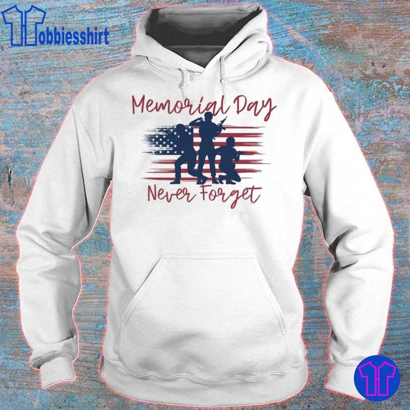 The Memories Day Never Forget American Flag Shirt hoodie