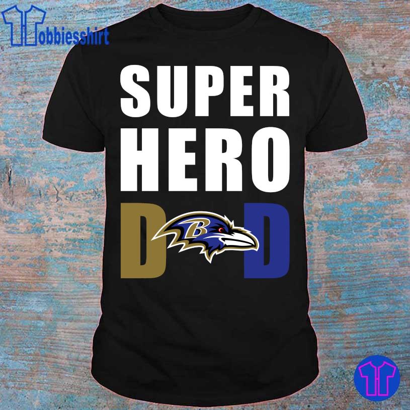 Baltimore Ravens Superhero dad shirt, hoodie, sweater, long sleeve and tank  top