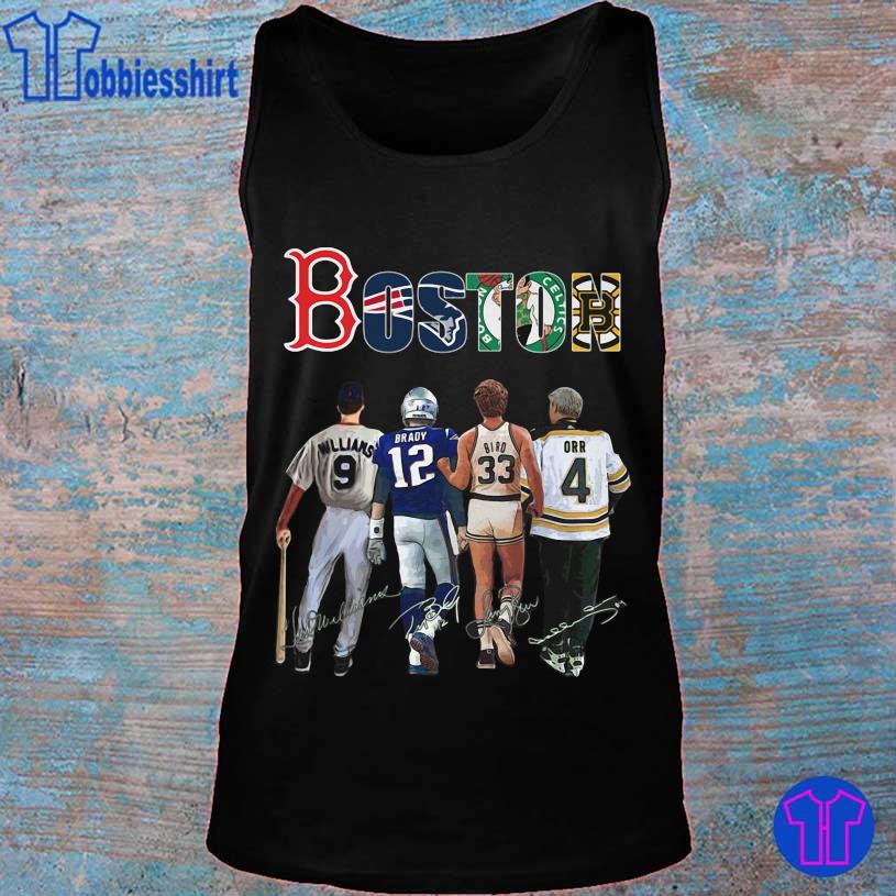 Boston Red Sox Boston Bruins Williams Brady Bird Orr signatures shirt,  hoodie, sweater, long sleeve and tank top