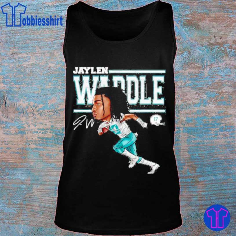 Miami football Jaylen Waddle Player Silhouette signature shirt, hoodie,  sweater, long sleeve and tank top