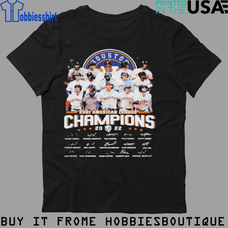 Houston Astros 2021 American League Champions 2022 ALCS Signatures Shirt,  hoodie, sweater, long sleeve and tank top