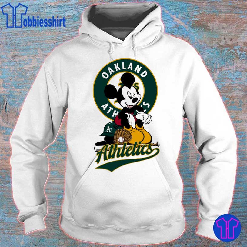 Oakland Athletics Mickey Mouse Full Print 3D Hoodie - T-shirts Low