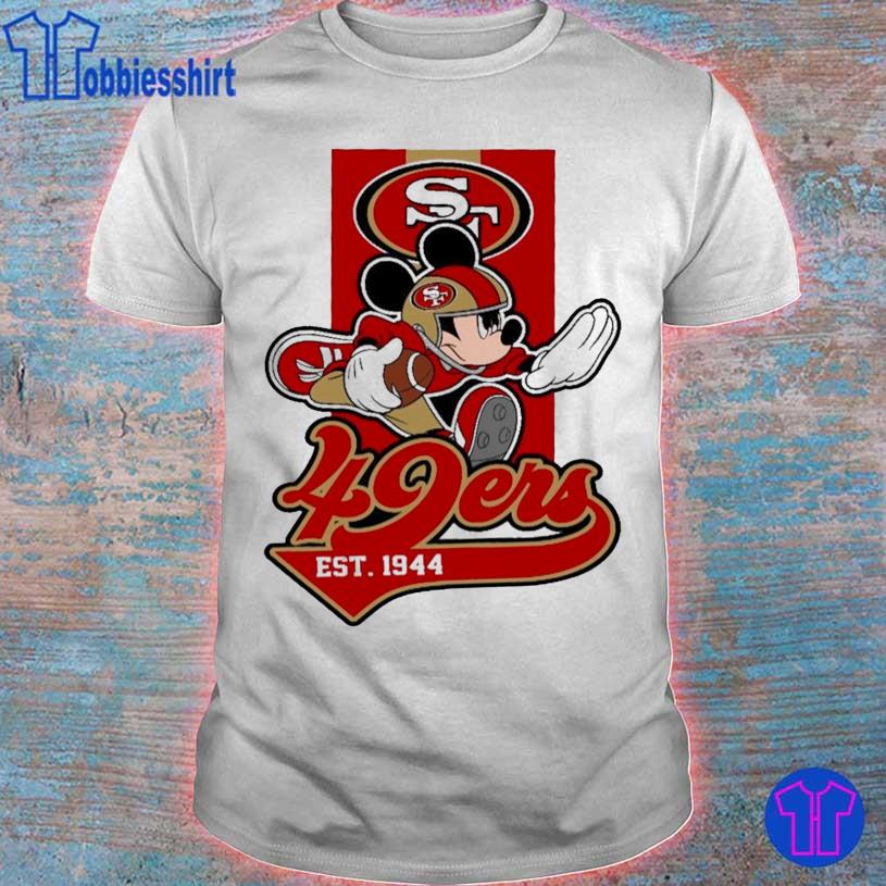 Mickey Mouse Player San Francisco 49Ers T-Shirt