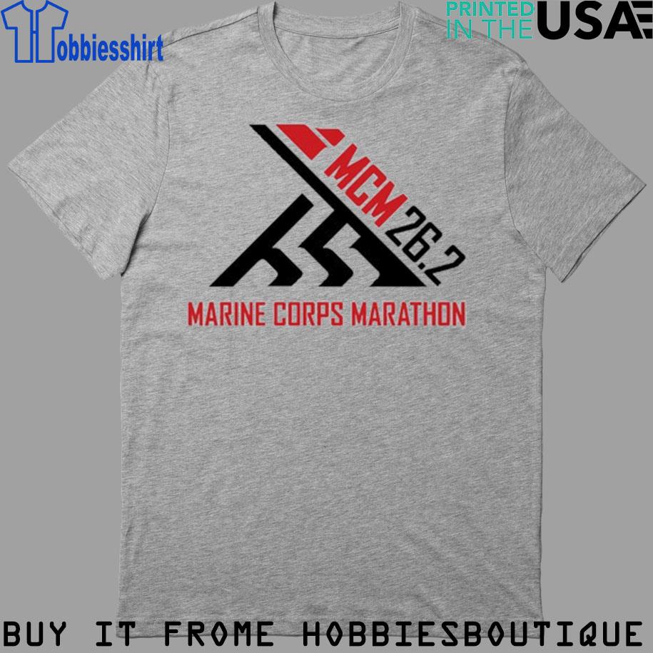 Gray Marine Corps Marathon 26.2 T-Shirt - The Marine Shop