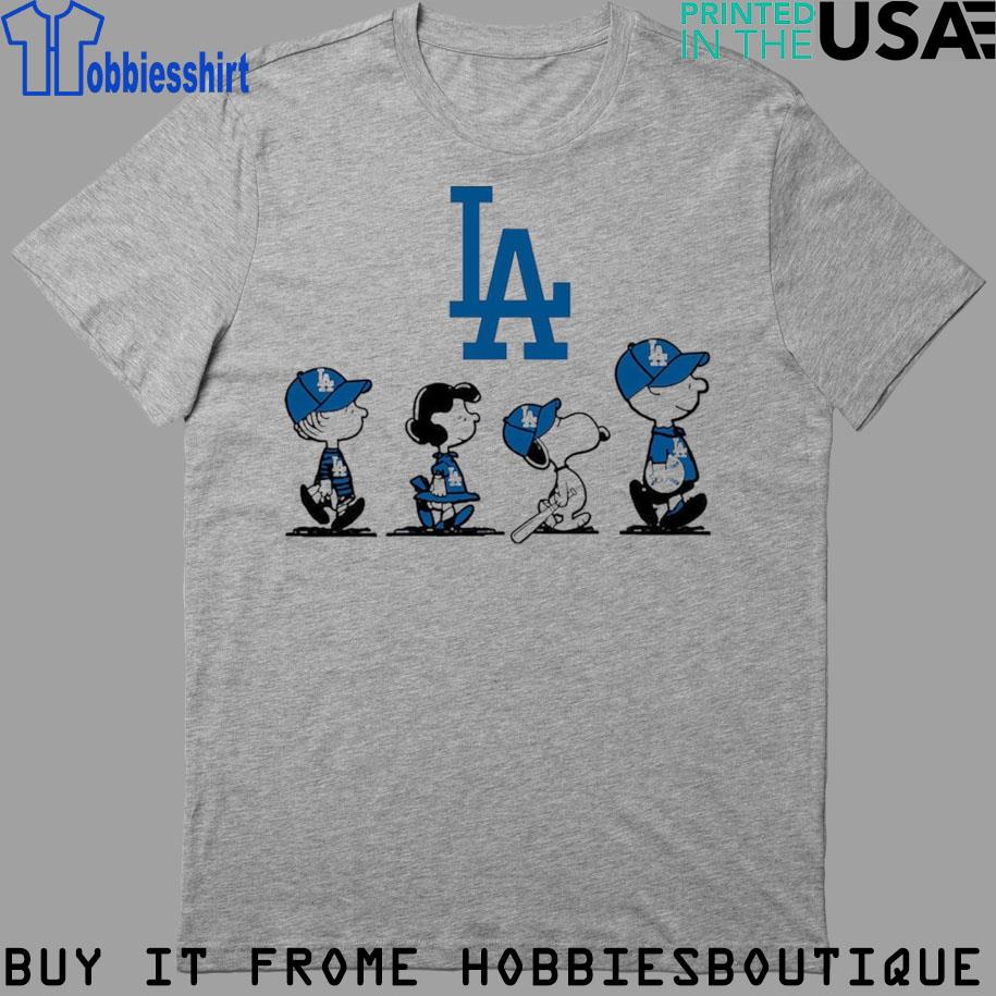 Peanuts Charlie Brown And Snoopy Watching Los Angeles Dodgers