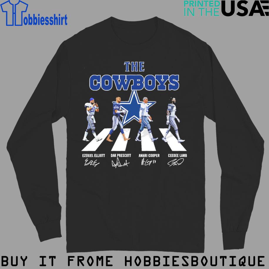 Official The Cowboys Abbey Road Dallas Cowboys Signatures shirt, Ceedee Lamb,  Amari Cooper, Ezekiel Elliott, Dak P…