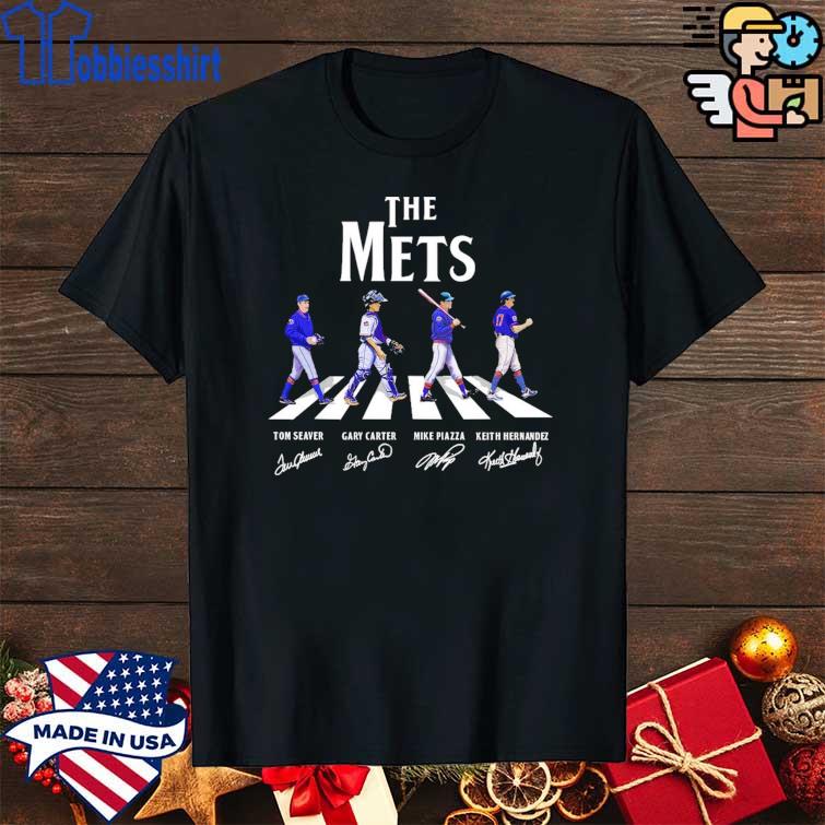 Keith Hernandez , Mike Piazza , Gary Carter And Tom Seaver The Mets T Shirt  100% Cotton