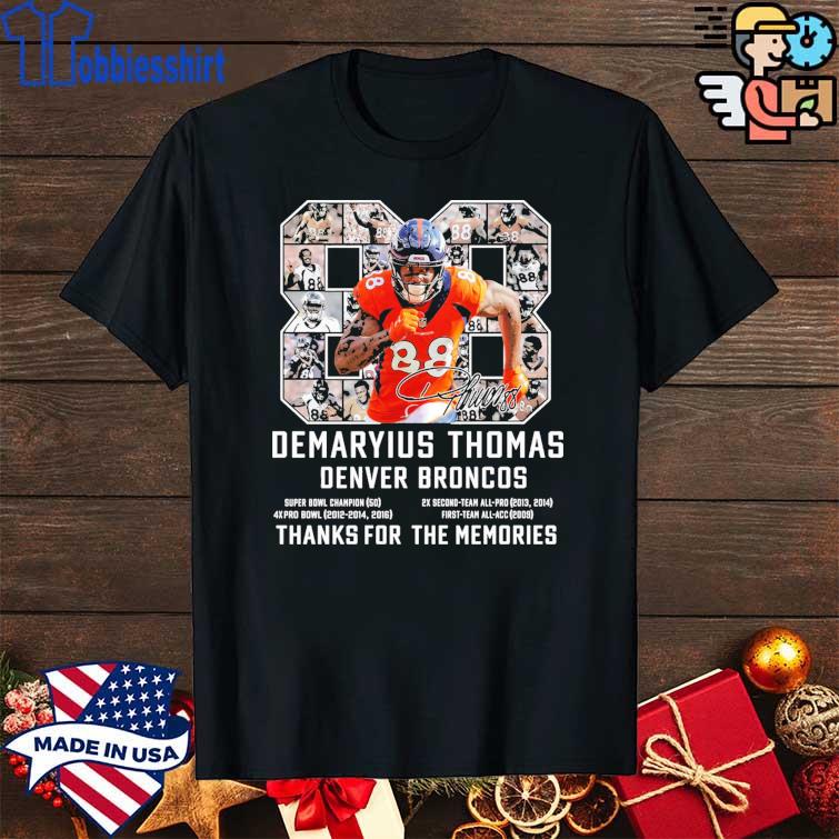 Demaryius Thomas Denver Broncos Thank You For The Memories Shirt -  High-Quality Printed Brand