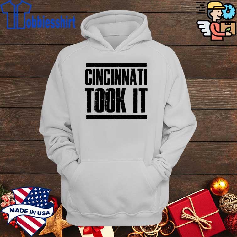 Top Cincinnati Took it Shirt Hoddie trang