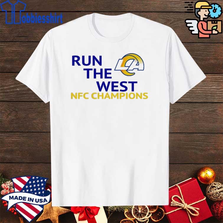 Best Los angeles rams run the west NFC west Division champions shirt,  hoodie, sweater, long sleeve and tank top