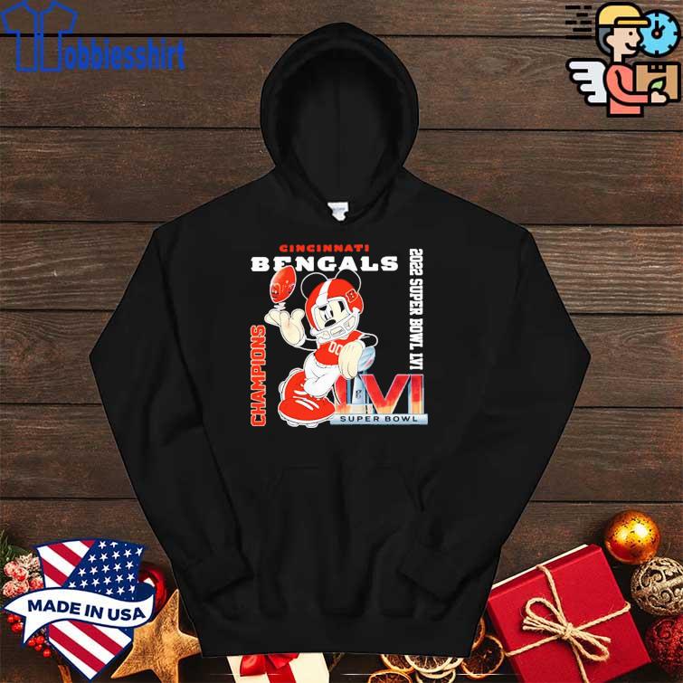 Official mickey cincinnati bengals 2022 super bowl shirt, hoodie, sweater,  long sleeve and tank top