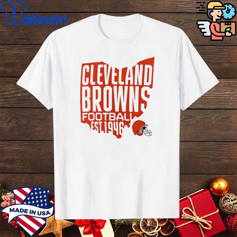 Men's Cleveland Browns Fanatics Branded White Hot Shot State T