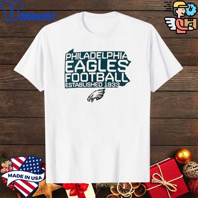 Philadelphia Eagles Fanatics Branded Hot Shot State T-Shirt - White