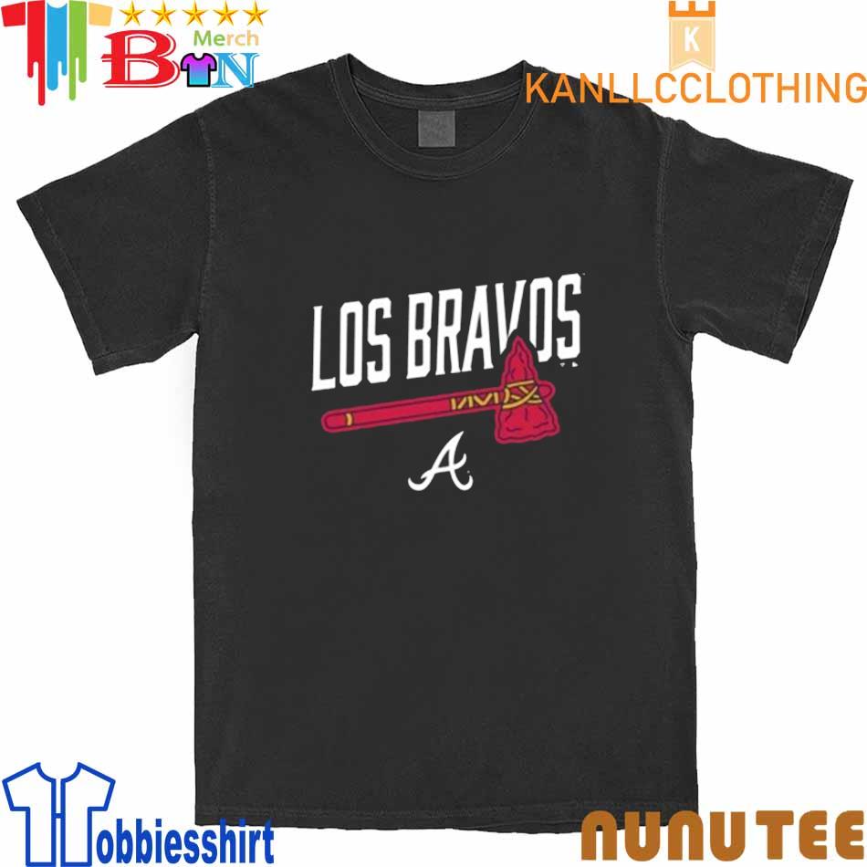 Atlanta Braves Los Bravos logo 2022 T-shirt, hoodie, sweater, long sleeve  and tank top