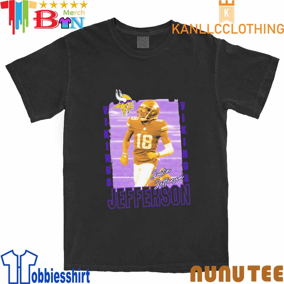 Justin Jefferson Minnesota Vikings Youth Play Action Graphic shirt