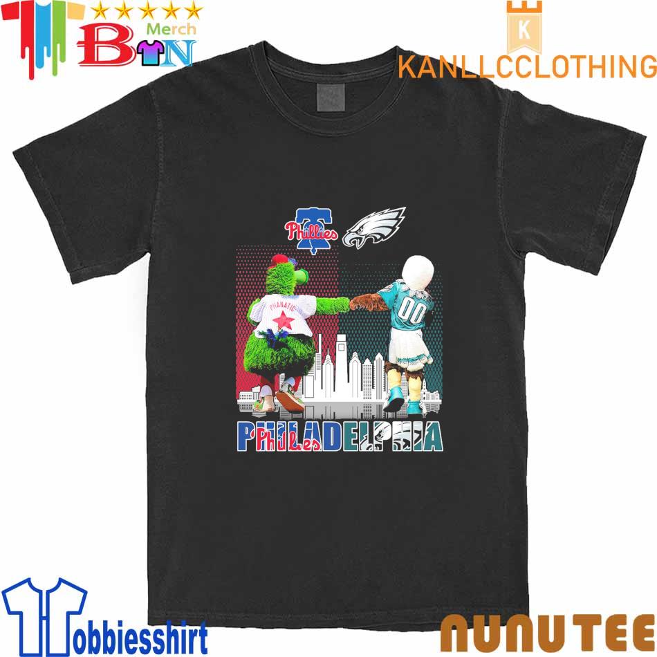 Philadelphia Phillies And Philadelphia Eagles Character City T Shirt,  hoodie, sweater, long sleeve and tank top