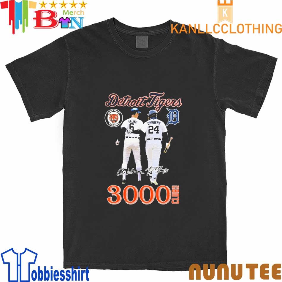 Detroit Tigers 3000 Hits Club Kaline And Cabrera Shirt, hoodie