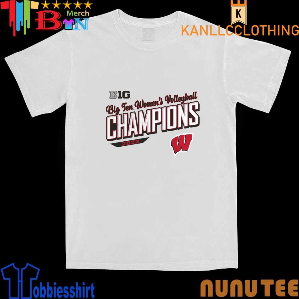 Wisconsin Badgers Fanatics Branded 2022 Big 10 Women's Volleyball Regular Season Champions T-Shirt