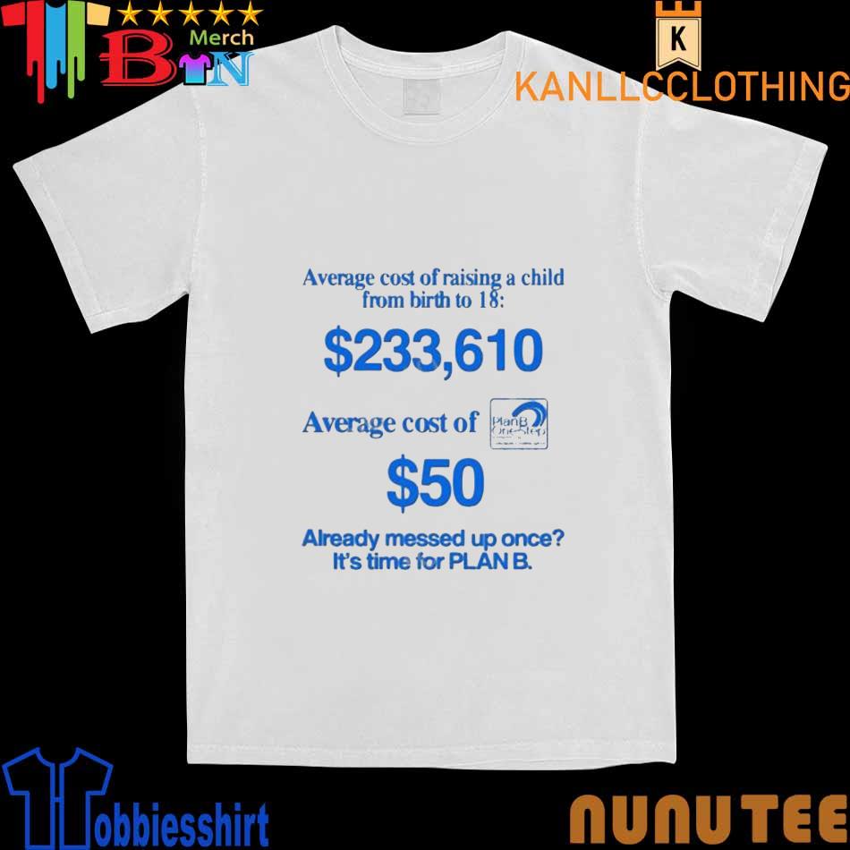 Average Cost Of Raising A Child From Birth To 18 shirt