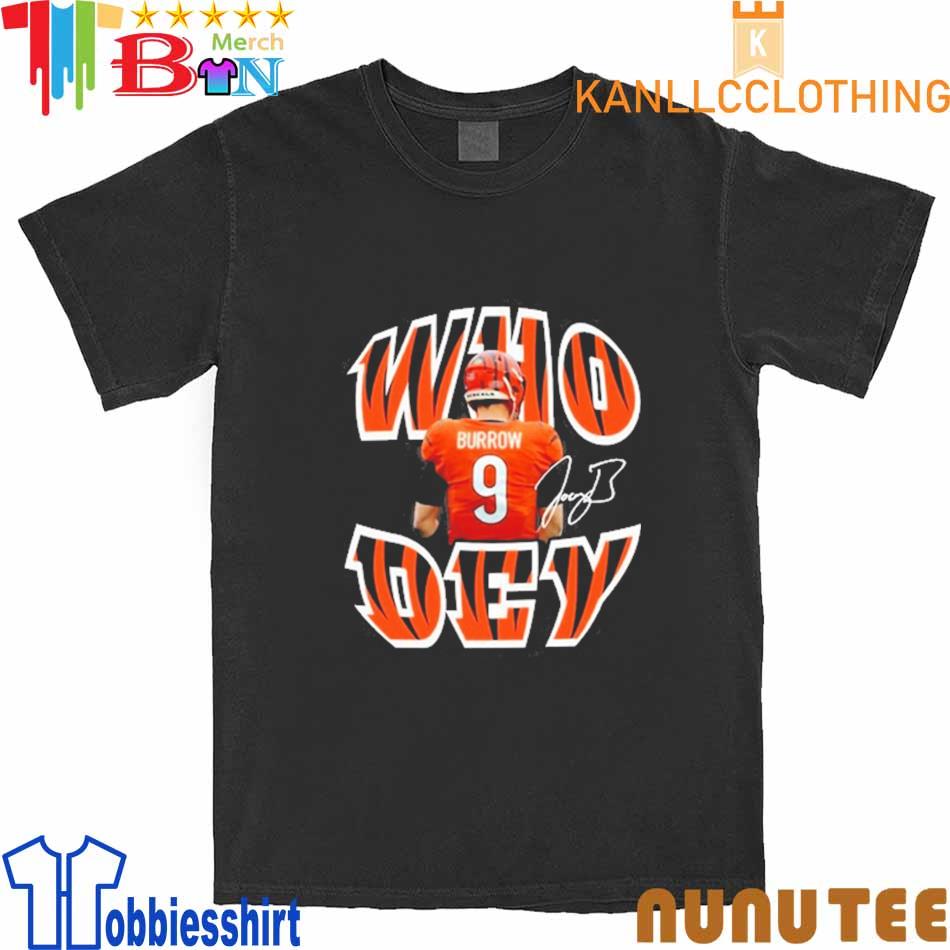 Burrow Who Dey Joe Cincinnati Bengals Shirt