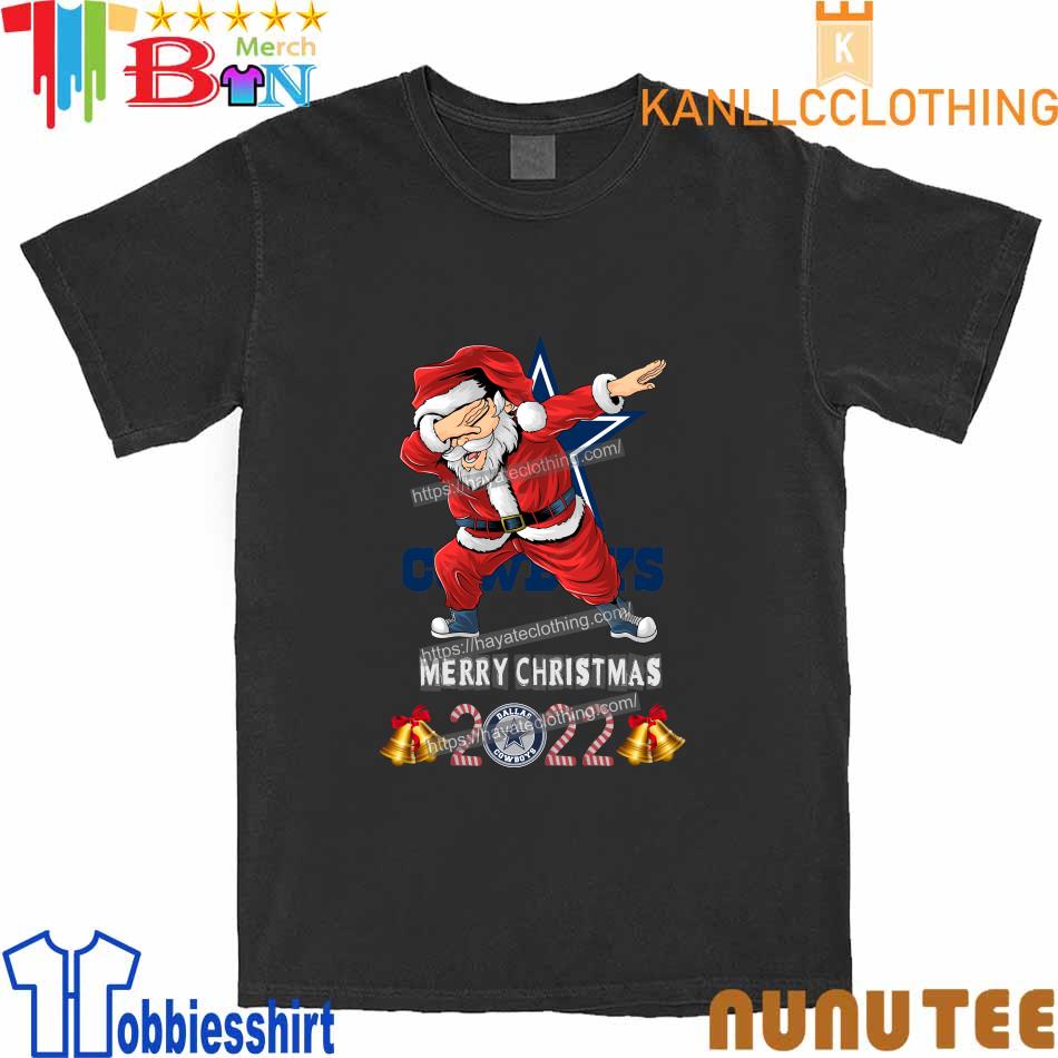 Santa Hat Dabbing Dallas Cowboys Merry Christmas 2022 shirt, hoodie,  sweater, long sleeve and tank top