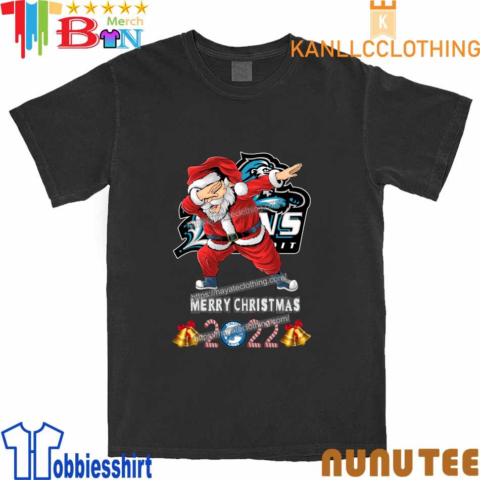 Santa Hat Dabbing Detroit Lions Merry Christmas 2022 shirt, hoodie,  sweater, long sleeve and tank top