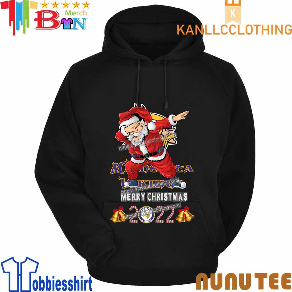 Official santa Hat Dabbing Minnesota Vikings Merry Christmas 2022 shirt,  hoodie, sweater, long sleeve and tank top