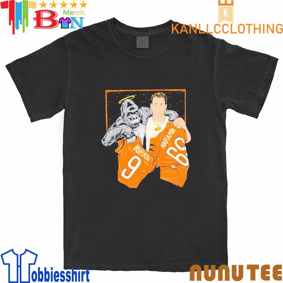 Cincinnati Bengals Joe Burrow & Harambe 2023 shirt, hoodie