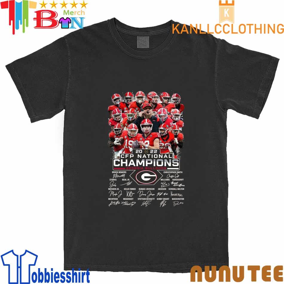 Georgia Bulldogs 2022 Champions CFP National New Design Nice T