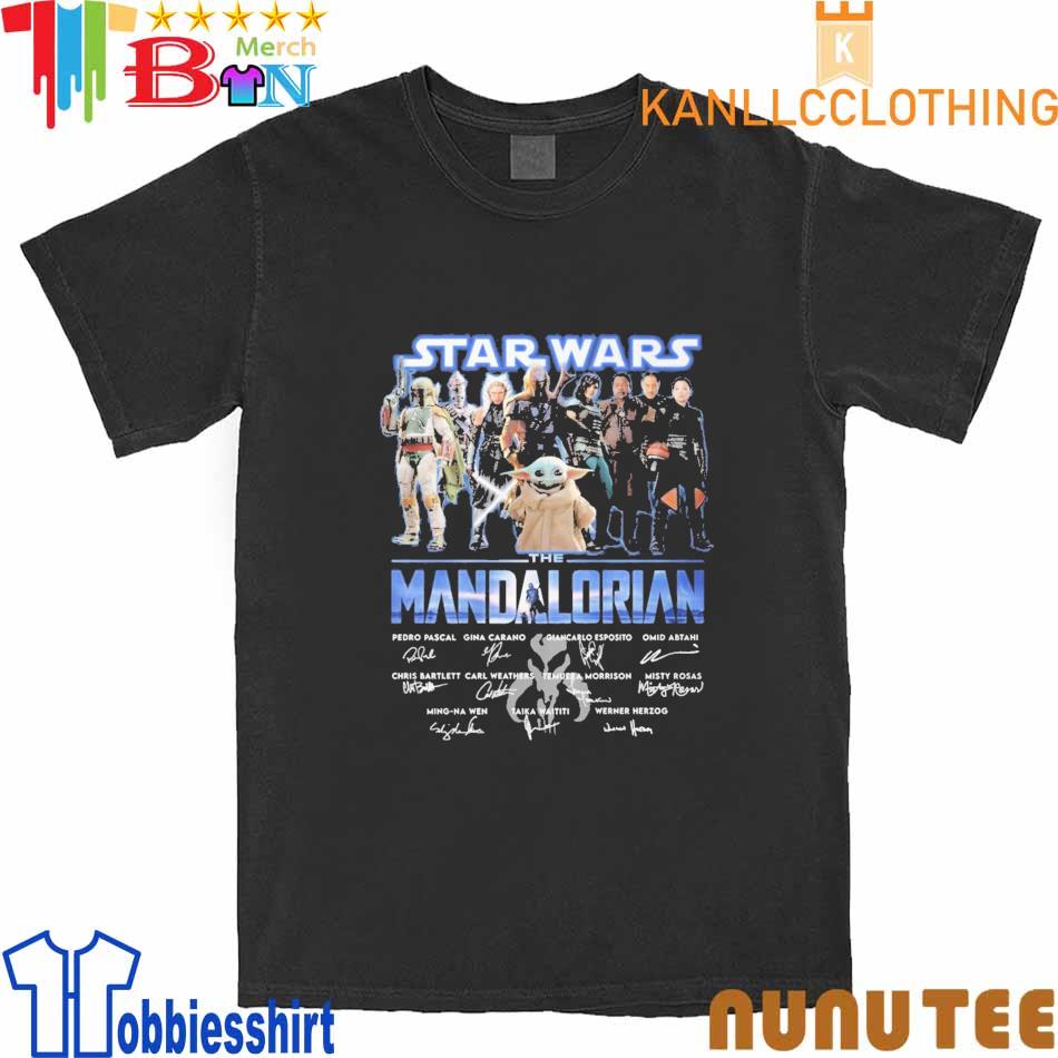 Movies Star Wars The Mandalorian signatures Shirt