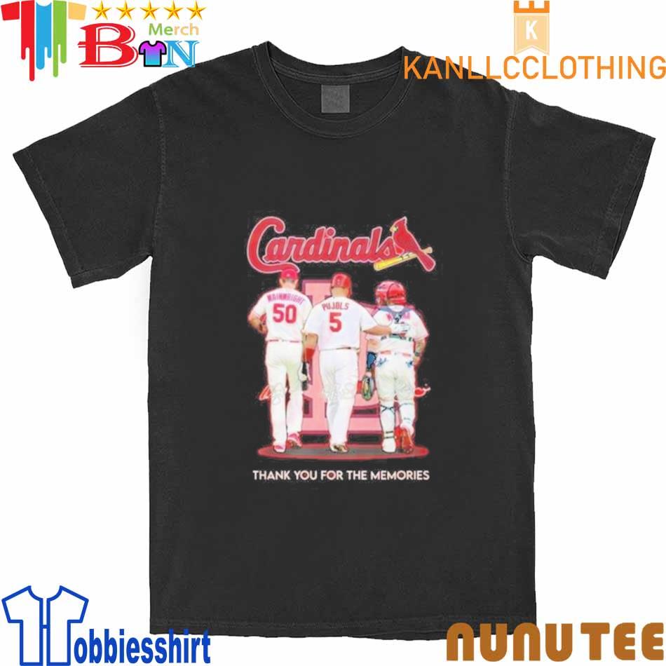 St. Louis Cardinals Wainwright And Pujols And Molina Thank You For The Memories Signatures shirt