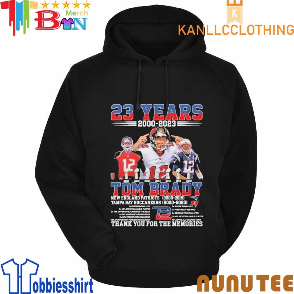 Thank you Tom Brady new england Patriots 2000 2019 tampa bay buccaneers  2021 2022 shirt, hoodie, sweater, long sleeve and tank top