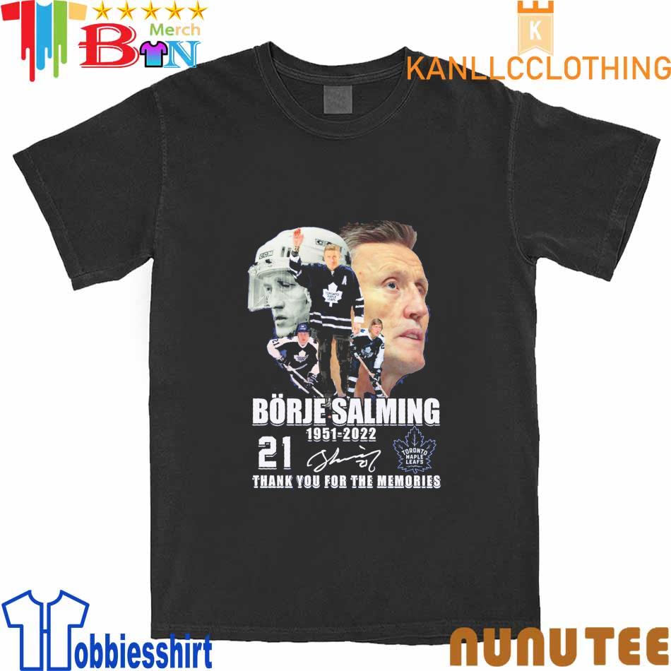 Toronto Maple Leafs Borje Salming In Memory 2022 Thank You For The
