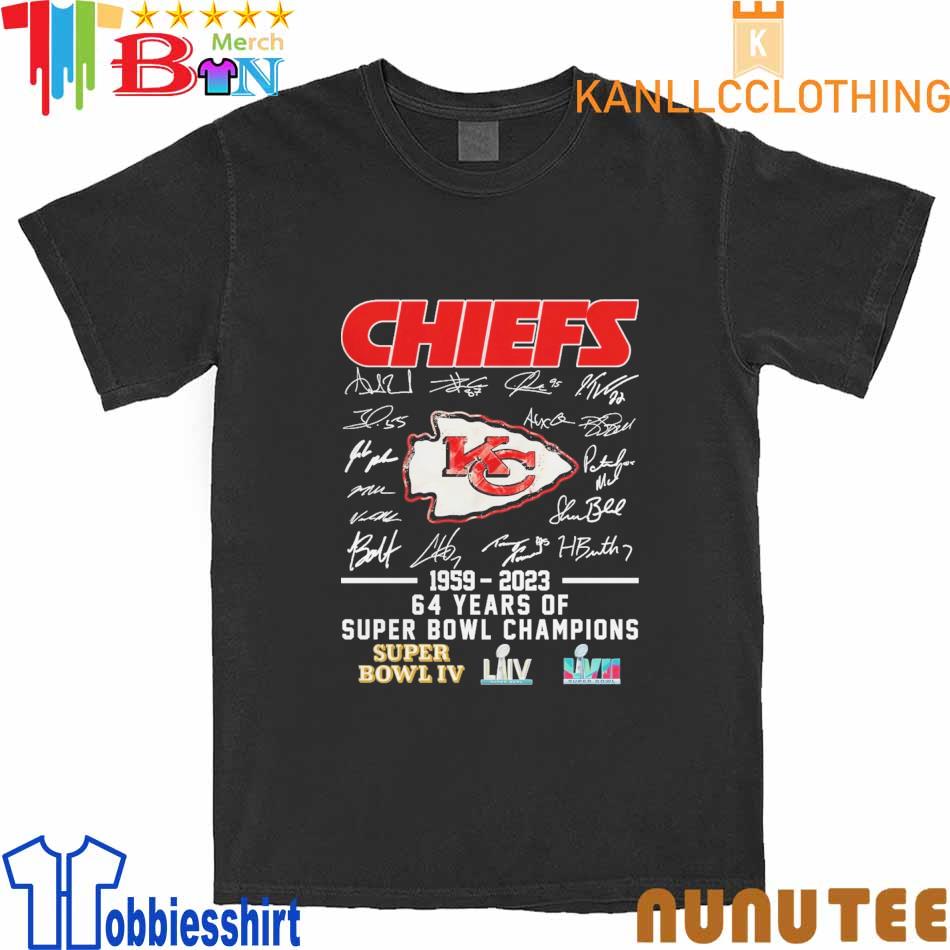 Kansas City Chiefs 1959-2023 54 Years of Super Bowl Champions shirt,  hoodie, sweater, long sleeve and tank top