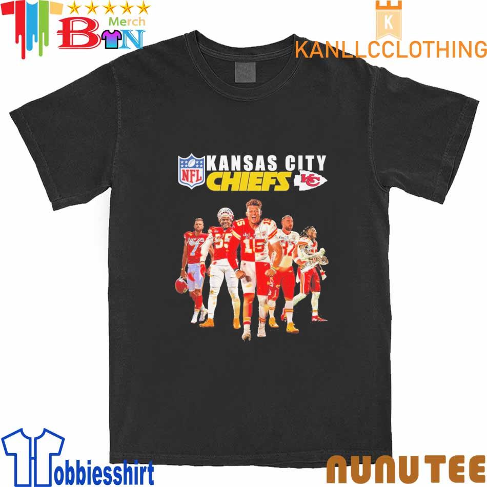 Kansas City Chiefs NFL Champions Super Bowl LVII signatures shirt