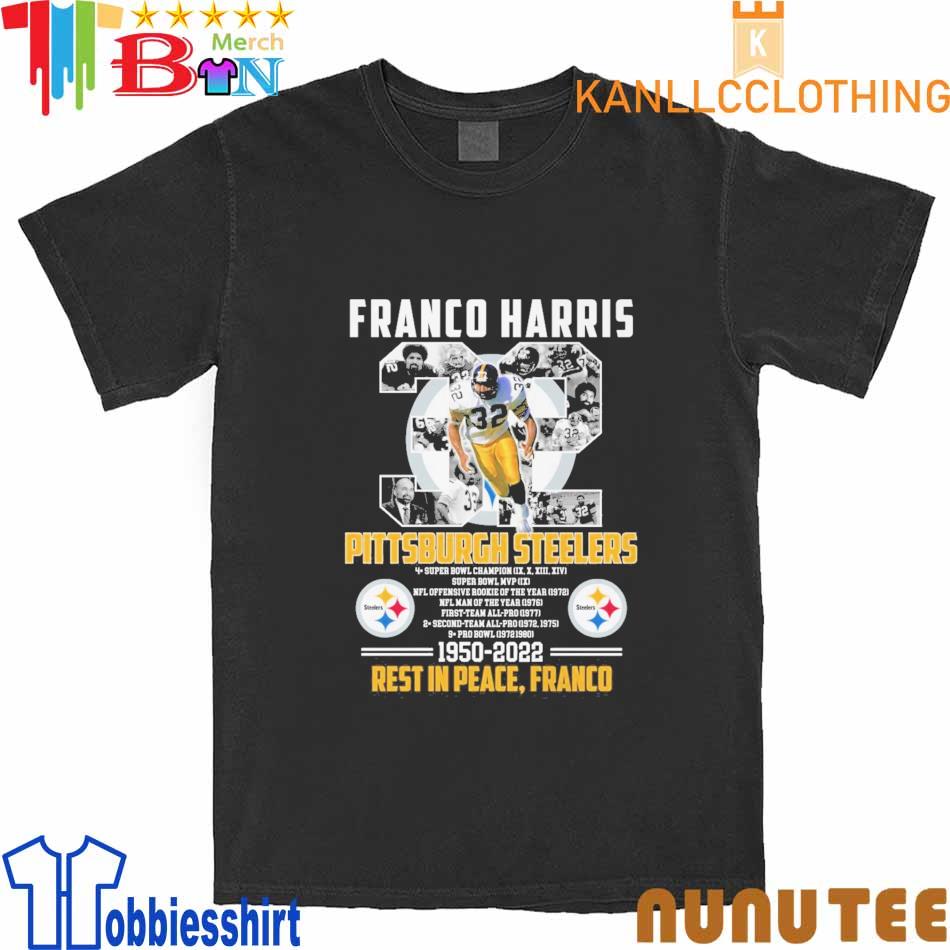 Franco Harris Pittsburgh Steelers 1950-2022 Rest In Peace Franco Signature  shirt, hoodie, sweater, long sleeve and tank top