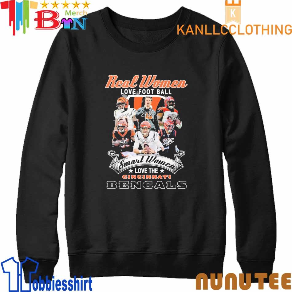 Real Women Love Football Smart Women Love The Cincinnati Bengals T Shirt