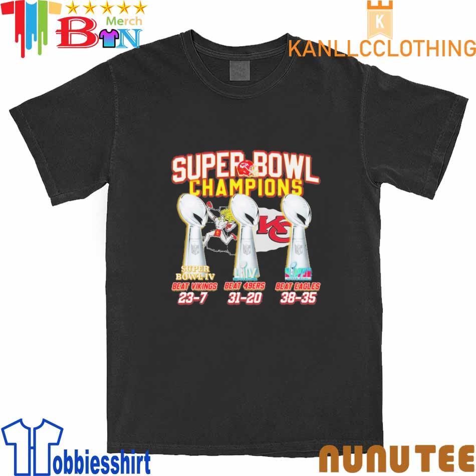 Super Bowl Champions Beat Vikings 23-7 Bear 49Ers 31-20 Beat Eagles 38-35  shirt, hoodie, sweater, long sleeve and tank top