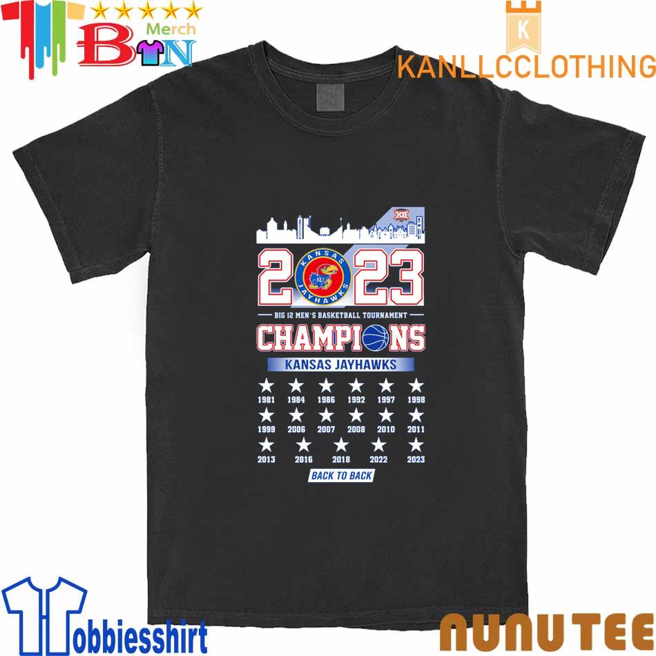 Kansas jayhawks 2023 big 12 men's basketball regular season champions shirt,  hoodie, sweater, long sleeve and tank top