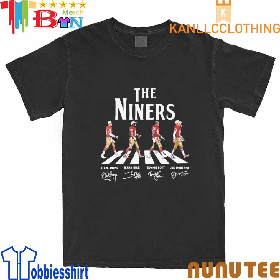 Original The Niners abbey road signatures 2023 shirt