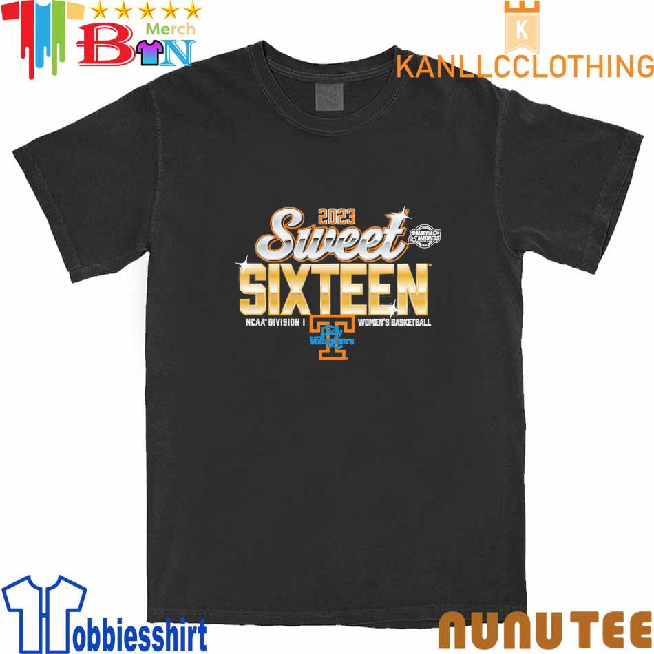Tennessee Lady Vols Fanatics Branded 2023 NCAA Women's Basketball Tournament March Madness Sweet 16 T-Shirt