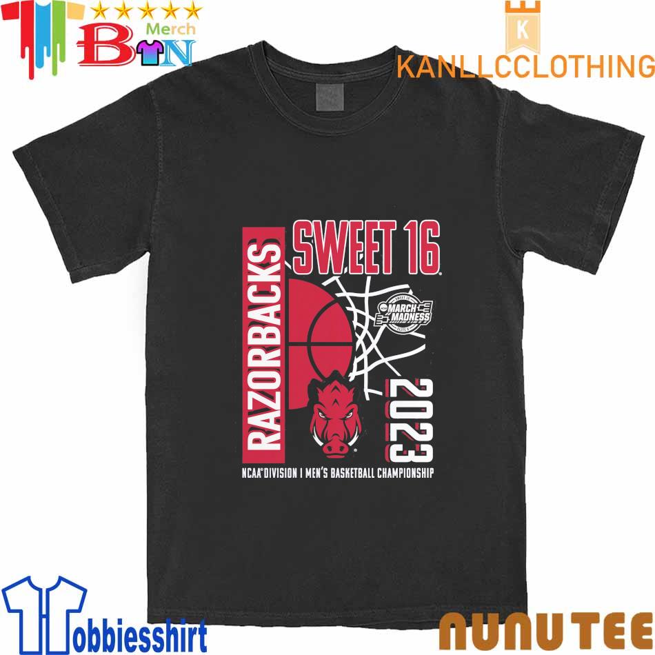 The Team Sports Arkansas Razorbacks Sweet 16 March Madness 2023 shirt