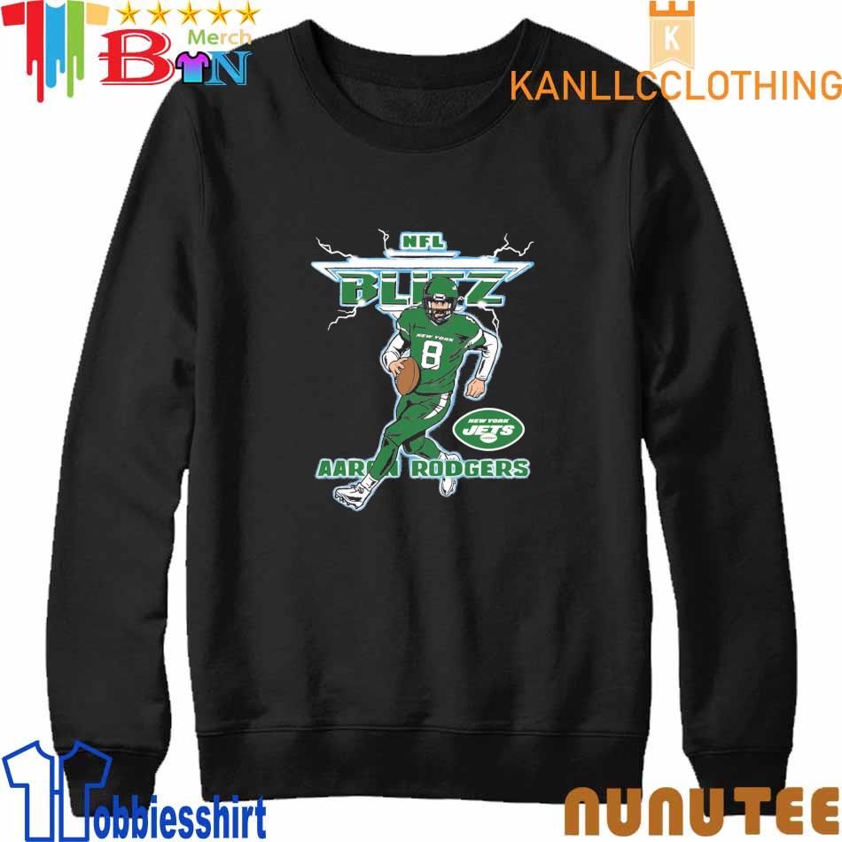 Aaron Rodgers New York Jets Homage Blitz Graphic shirt, hoodie