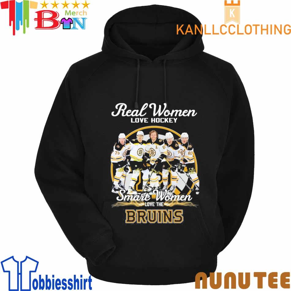 Official Boston Bruins real women love hockey smart women love the Boston  Bruins signatures 2023 shirt, hoodie, sweater, long sleeve and tank top