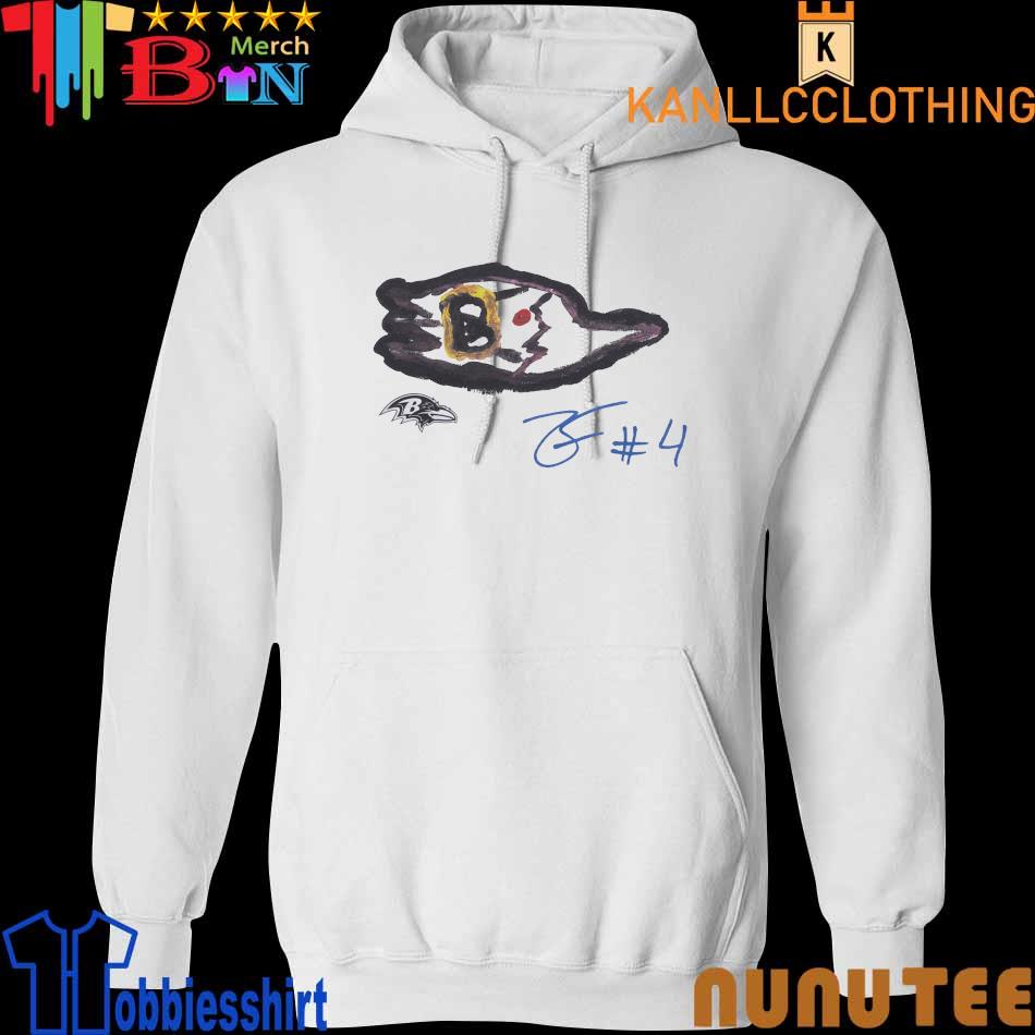 Zay Flowers #4 draw Baltimore Ravens logo shirt, hoodie, sweater, long  sleeve and tank top