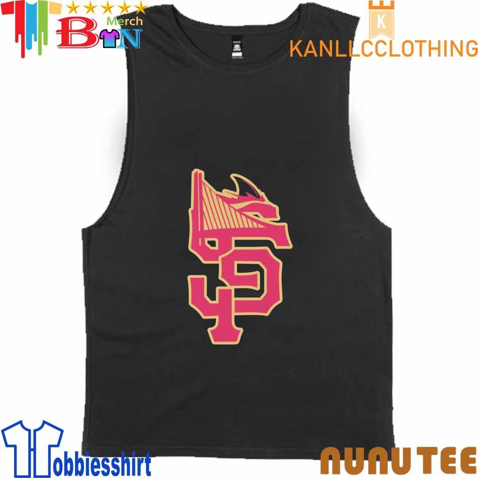 San Francisco 49ers Giants Sharks Warriors logo mashup shirt