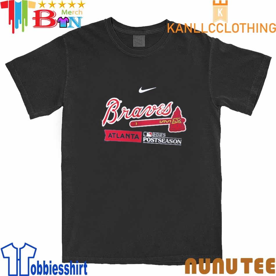 Atlanta Braves October Baseball Nike Dri-fit T-Shirt Men Large 2019 Post  Season,  in 2023