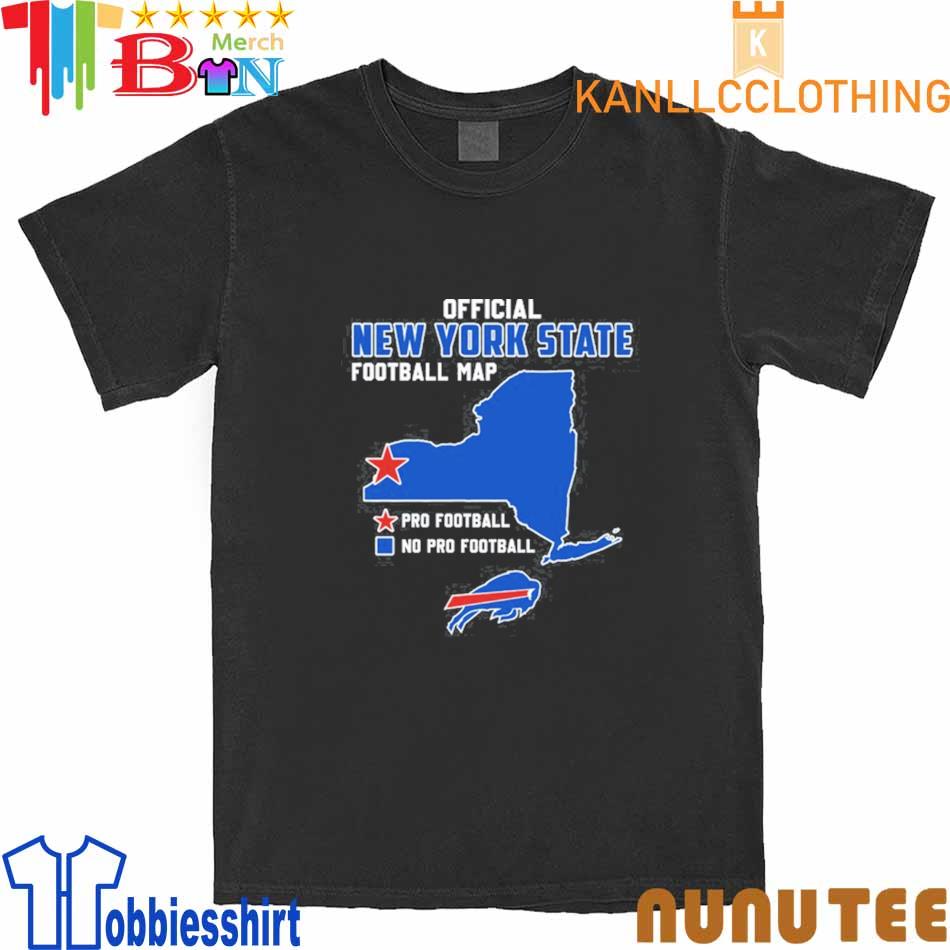 NFL ’47 Buffalo Bills Billieve Tee Red S/P/CH T-Shirt New York State Outline