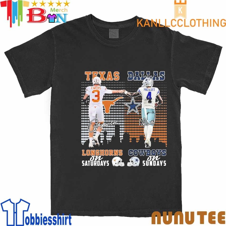 Texas Longhorns On Saturdays And Dallas Cowboys On Sundays Shirt